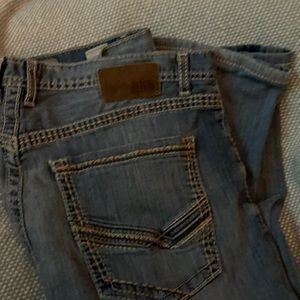 Men’s Bucke “ Tyler Straight” Jeans 36R hemmed